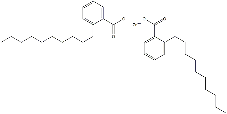 Bis(2-decylbenzoic acid)zinc salt 结构式