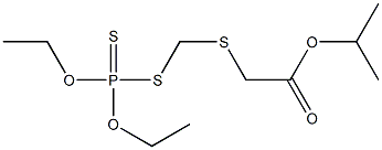 [(Diethoxyphosphinothioylthio)methylthio]acetic acid isopropyl ester 结构式