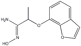 2-(7-Benzofuryloxy)propionamide oxime 结构式
