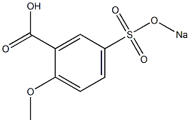 2-Methoxy-5-(sodiosulfo)benzoic acid 结构式