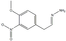2-(4-Methoxy-3-nitrophenyl)ethanal hydrazone 结构式