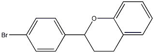 2-(4-Bromophenyl)-3,4-dihydro-2H-1-benzopyran 结构式