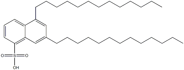 5,7-Ditridecyl-1-naphthalenesulfonic acid 结构式