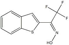2,2,2-Trifluoro-1-(1-benzothiophen-2-yl)ethanone oxime 结构式