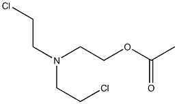 Acetic acid 2-[bis(2-chloroethyl)amino]ethyl ester 结构式