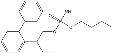 Phosphoric acid 2-biphenylyldibutyl ester 结构式