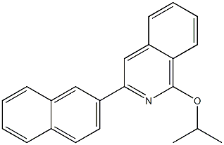 1-(Isopropyloxy)-3-(2-naphtyl)isoquinoline 结构式