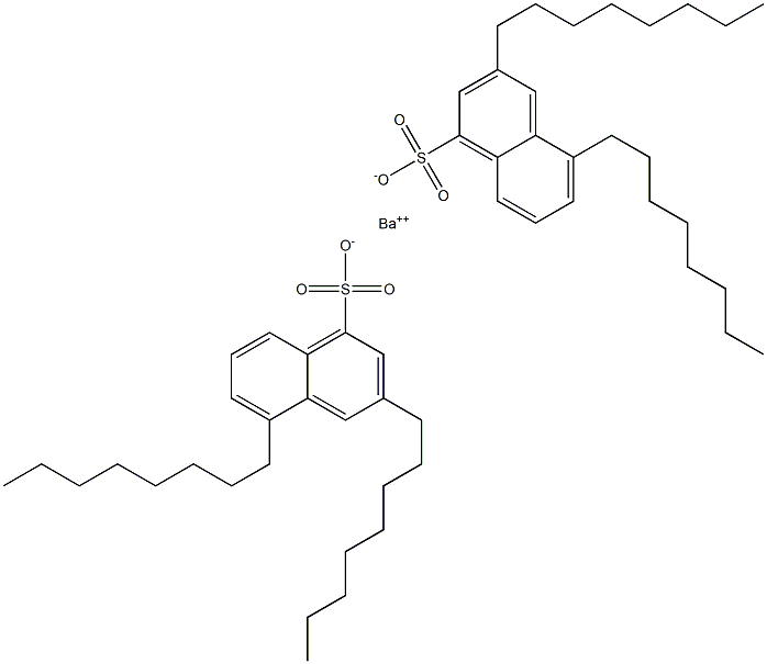 Bis(3,5-dioctyl-1-naphthalenesulfonic acid)barium salt 结构式