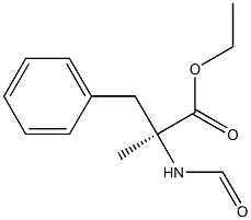 (-)-N-Formyl-2-methyl-3-phenyl-L-alanine ethyl ester 结构式