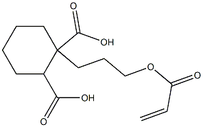 1,2-Cyclohexanedicarboxylic acid hydrogen 1-[3-(acryloyloxy)propyl] ester 结构式