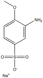 3-Amino-4-methoxybenzenesulfonic acid sodium salt 结构式