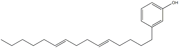 3-(5,9-Pentadecadienyl)phenol 结构式