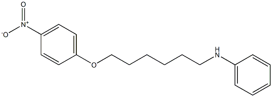 N-[6-(4-Nitrophenoxy)hexyl]aniline 结构式