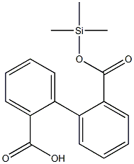 1,1'-Biphenyl-2,2'-bis(carboxylic acid trimethylsilyl) ester 结构式