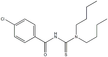 N,N-Dibutyl-N'-(4-chlorobenzoyl)thiourea 结构式