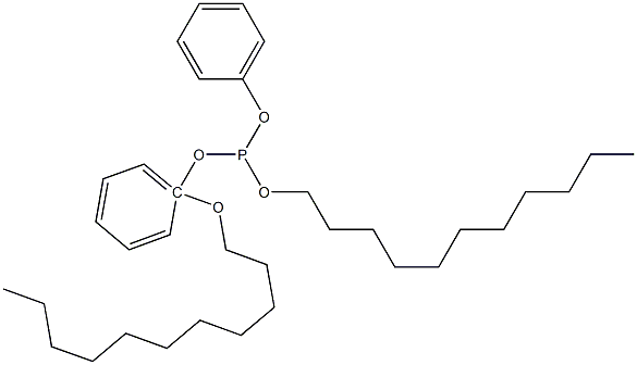 Phosphorous acid 1-(undecyloxy)undecyldiphenyl ester 结构式