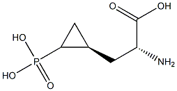 (2R)-2-Amino-3-[(1R)-2-phosphonocyclopropyl]propionic acid 结构式