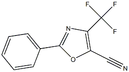 2-Phenyl-4-(trifluoromethyl)-5-cyanooxazole 结构式