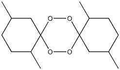1,4,10,13-Tetramethyl-7,8,15,16-tetraoxadispiro[5.2.5.2]hexadecane 结构式