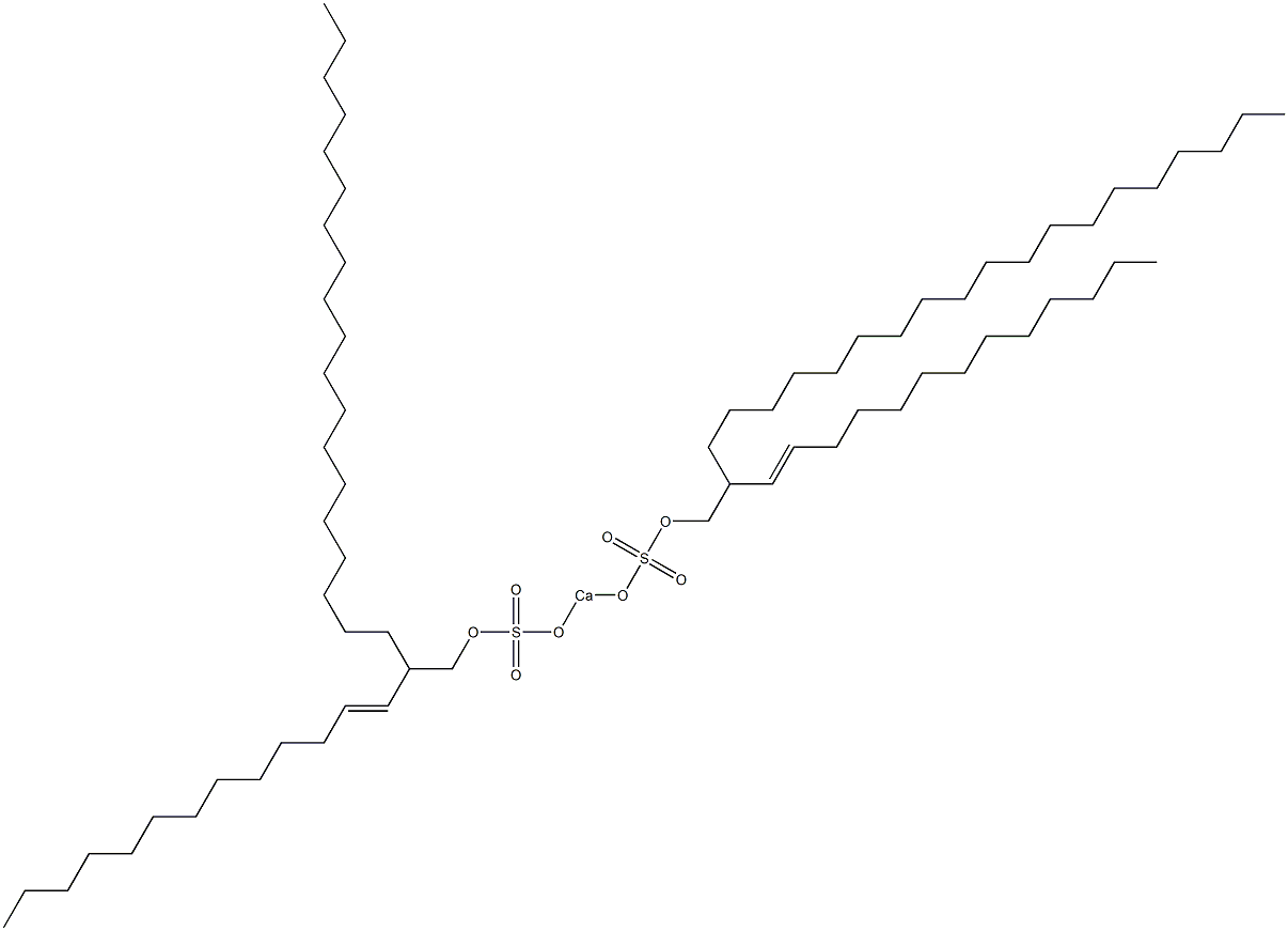 Bis[2-(1-tridecenyl)henicosyloxysulfonyloxy]calcium 结构式