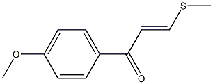 3-Methylthio-1-(4-methoxyphenyl)-2-propen-1-one 结构式