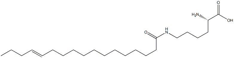 N6-(13-Heptadecenoyl)lysine 结构式