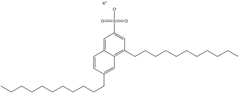 4,6-Diundecyl-2-naphthalenesulfonic acid potassium salt 结构式