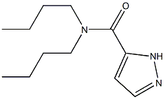 N,N-Dibutyl-1H-pyrazole-5-carboxamide 结构式