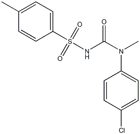 1-(4-Methylphenylsulfonyl)-3-(4-chlorophenyl)-3-methylurea 结构式