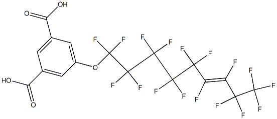 5-[(Heptadecafluoro-6-nonenyl)oxy]isophthalic acid 结构式