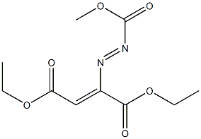 2-(Methoxycarbonylazo)-2-butenedioic acid diethyl ester 结构式