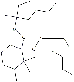 2,2,3-Trimethyl-1,1-bis(1-ethyl-1-methylpentylperoxy)cyclohexane 结构式