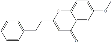 6-Methoxy-2-phenethyl-4H-1-benzopyran-4-one 结构式