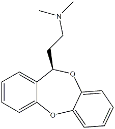 (R)-N,N-Dimethyl-11H-dibenzo[b,e][1,4]dioxepin-11-ethanamine 结构式