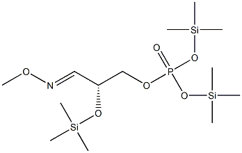 Phosphoric acid [(R)-3-methoxyimino-2-(trimethylsilyloxy)propyl]bis(trimethylsilyl) ester 结构式