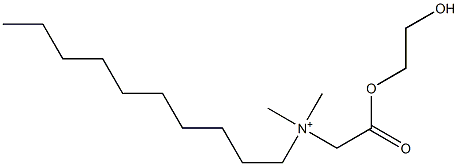 N-[(2-Hydroxyethoxy)carbonylmethyl]-N,N-dimethyl-1-decanaminium 结构式