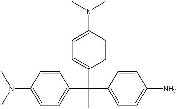 4,4'-(4-Aminomethylphenylmethylene)bis(N,N-dimethylbenzenamine) 结构式