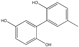 5'-Methyl-1,1'-biphenyl-2,2',5-triol 结构式