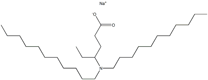 4-(Diundecylamino)hexanoic acid sodium salt 结构式