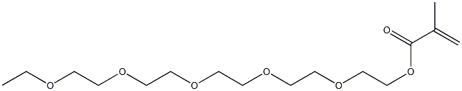 Methacrylic acid 3,6,9,12,15-pentaoxaheptadecane-1-yl ester 结构式