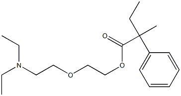 2-Methyl-2-phenylbutyric acid 2-[2-(diethylamino)ethoxy]ethyl ester 结构式