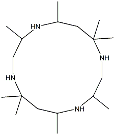 3,5,7,7,10,12,14,14-Octamethyl-1,4,8,11-tetraazacyclotetradecane 结构式