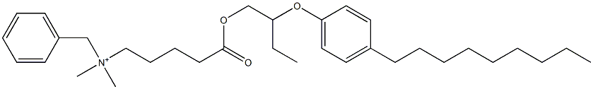 N,N-Dimethyl-N-benzyl-N-[4-[[2-(4-nonylphenyloxy)butyl]oxycarbonyl]butyl]aminium 结构式