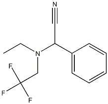 2-Phenyl-2-[N-(2,2,2-trifluoroethyl)ethylamino]ethanenitrile 结构式