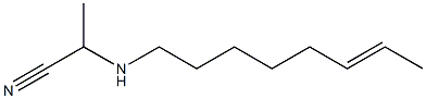 2-(6-Octenylamino)propiononitrile 结构式