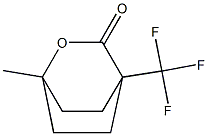 1-Methyl-4-(trifluoromethyl)-2-oxabicyclo[2.2.2]octan-3-one 结构式