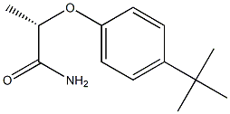 [S,(+)]-2-(p-tert-Butylphenoxy)propionamide 结构式