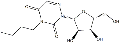 3-Butyl-6-azauridine 结构式
