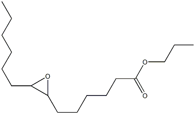 7,8-Epoxymyristic acid propyl ester 结构式