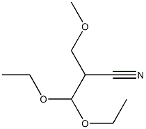 2-(Diethoxymethyl)-3-methoxypropiononitrile 结构式